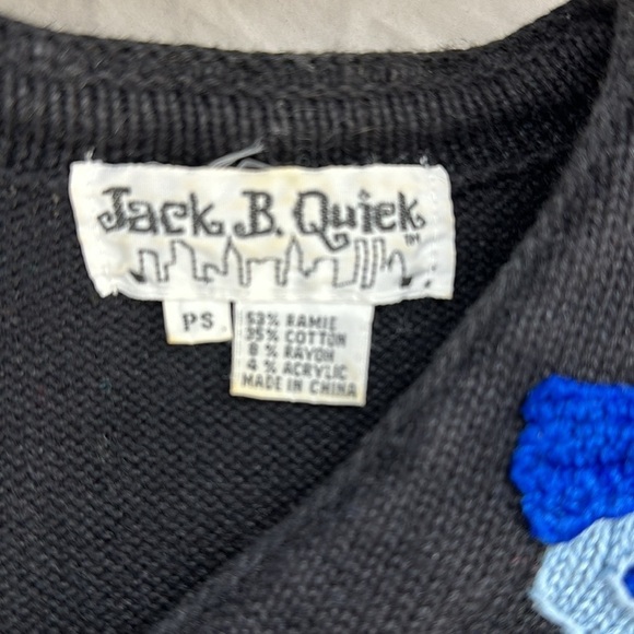 Jack B Quick Short Sleeve Frog Design Sweater - Picture 10 of 10